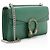 Borsa a tracolla Dionysus Medium in pelle e cristalli Gucci Verde - vista 2
