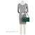 Borsa a tracolla Dionysus Medium in pelle e cristalli Gucci Verde - vista 5