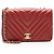Gabrielle Borsa Mini Flap Statement in vitello Chevron Chanel Rosso