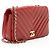 Gabrielle Borsa Mini Flap Statement in vitello Chevron Chanel Rosso - vista 2