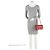 Gabrielle Borsa Mini Flap Statement in vitello Chevron Chanel Rosso - vista 5
