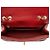 Gabrielle Borsa Mini Flap Statement in vitello Chevron Chanel Rosso - vista 7