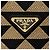 Prada Tote Large in Jacquard Symbole Marrone Beige - vista 8