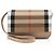 Borsa a tracolla Burberry Madison Check Marrone Beige