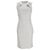 Vestido midi con recortes Diane Von Furstenberg en rayón blanco Crudo