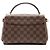 Borsa a tracolla Louis Vuitton Damier Ebene Croisette Marrone - vista 3