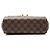 Borsa a tracolla Louis Vuitton Damier Ebene Croisette Marrone - vista 4