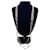 Collier multi-rangs en métal vintage Yves Saint Laurent Argenté Métallisé  - vue 2