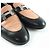 Mocassini in pelle Hermès HMetal Nero Beige - vista 7