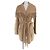 Abrigo cardigan de lana tejida Max Mara Beige Camello