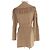 Abrigo cardigan de lana tejida Max Mara Beige Camello - vista 3
