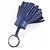 Ring Hermès Portachiavi Hermes Carmen Bag Charm Blu - vista 3