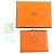 Cartera bifold de cuero Hermès BEAN Compact Naranja - vista 2