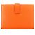 Cartera bifold de cuero Hermès BEAN Compact Naranja - vista 3