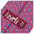Hermès All-over pattern Silk Tie Red Blue - view 6