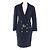 Traje de lana Chanel BOUTIQUE Azul Azul marino
