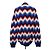 Autre Marque Cardigan de lana Missoni Roja Azul Azul marino - vista 2