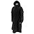 Prada Nylon Triangle Logo Long Windbreaker Raincoat Jacket Black