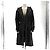 Prada Nylon Triangle Logo Long Windbreaker Raincoat Jacket Black - view 3