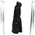 Prada Nylon Triangle Logo Long Windbreaker Raincoat Jacket Black - view 5