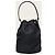Prada Borsa bucket Duet in Re-Nylon nero con logo triangolare placcato oro - vista 5