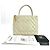 Chanel Borsa Tote Caviar Medallion Coin Bag Bianco