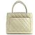 Chanel Borsa Tote Caviar Medallion Coin Bag Bianco - vista 3