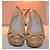 Miu Miu Sandali con zeppa in pelle beige - vista 3
