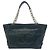 Borsa Tote con catena Chanel in pelle di vitello martellata nera Nero