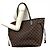 Borsa Tote Louis Vuitton Neverfull MM Marrone Damier ebene - vista 11