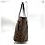Borsa Tote Louis Vuitton Neverfull MM Marrone Damier ebene - vista 2
