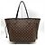 Borsa Tote Louis Vuitton Neverfull MM Marrone Damier ebene - vista 3