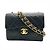 Borsa a spalla Mini Classic Matelassé Chanel Nero