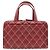 Borsa Chanel Coco Mark Wild Stitch Rosso Bordò - vista 2