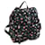 Prada Rucksack mit Blumenmuster Schwarz Pink Weiß  - Ansicht 1