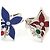 Louis Vuitton Fairy Tale Ring-Set Schwarz Rot Blau Marineblau - Ansicht 4
