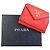 Cartera Prada Tri-fold 1MH021 en cuero rojo Roja - vista 10