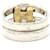 Ring Anillo Hermès Olympe Plata y Oro Amarillo Negro y Amarillo  - vista 2
