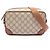 Borsa a tracolla Gucci GG Emblem Marrone Beige