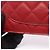 Borsa a tracolla Chanel 2.55 Matelassé Rosso - vista 8