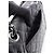 Borsa a tracolla Chanel Matelassé Double Flap Nero - vista 6