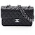 Borsa a tracolla Chanel Matelassé Double Flap Nero