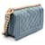Borsa Chanel Boy Small in blu - vista 2