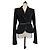 Just Cavalli Blazer nero con fodera leopardata