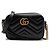 Borsa Gucci Marmont Camera Small in pelle matelassé nera Nero