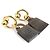 Hermès Hermes Amulette Maroquiné Ohrringe Braun Golden - Ansicht 2