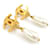 Orecchini a clip Chanel Oro e Bianco D'oro - vista 4