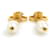 Orecchini a clip Chanel Oro e Bianco D'oro - vista 6