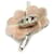 Collana Chanel Coco Mark Clover Argento Rosa Beige  - vista 4