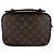Borsa a tracolla Louis Vuitton Monogram Macassar Marrone Nero - vista 3